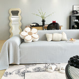 Cooling Textured Sofa Cover Washable Soft Couch Throw Blanket for Summer & Pets - Ornate Home