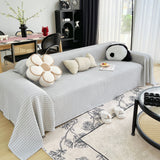 Cooling Textured Sofa Cover Washable Soft Couch Throw Blanket for Summer & Pets - Ornate Home