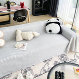 Cooling Textured Sofa Cover Washable Soft Couch Throw Blanket for Summer & Pets - Ornate Home