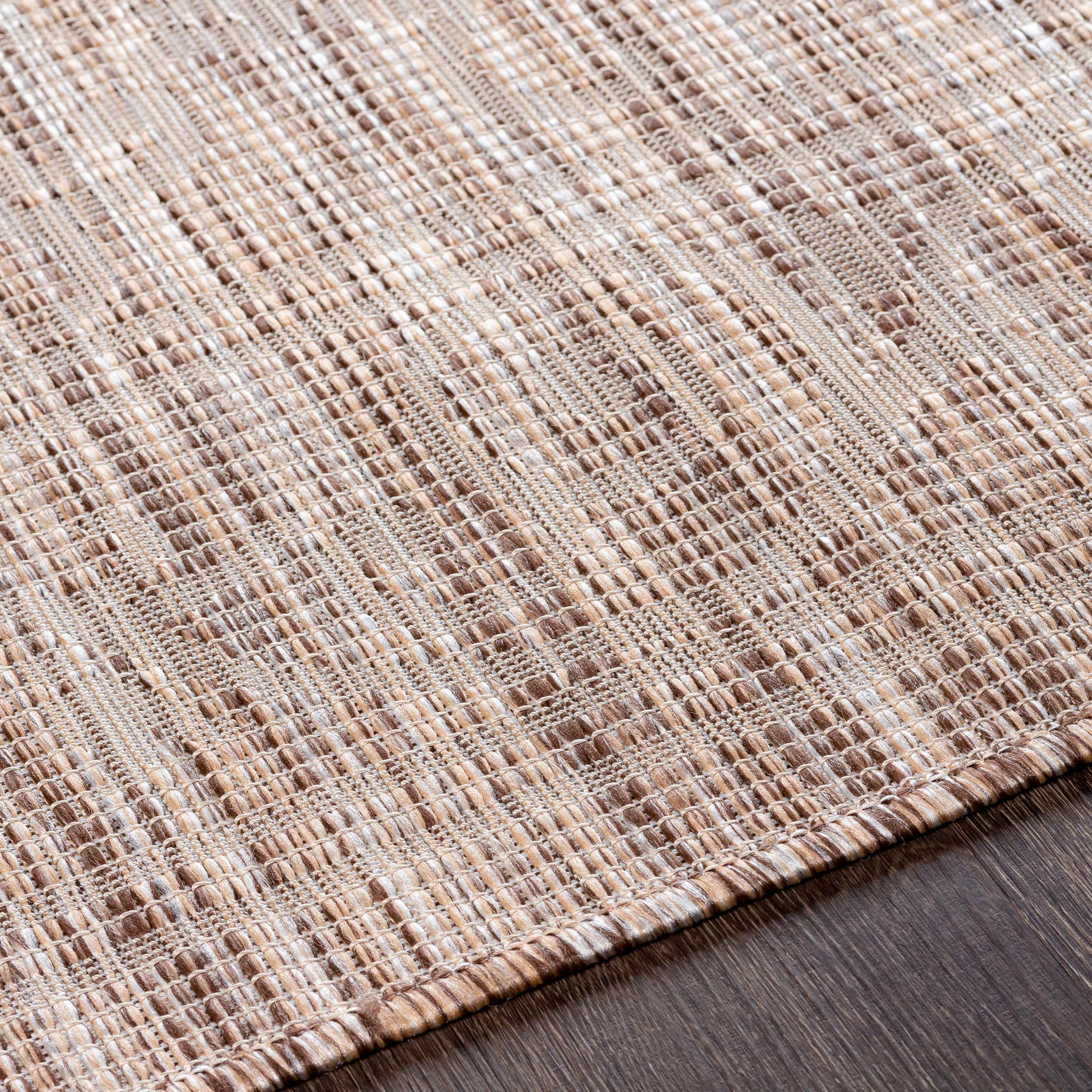 Coolville Brown Flatweave Outdoor Area Carpet - Clearance - Ornate Home