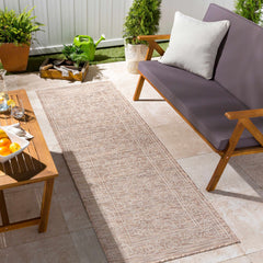 Coolville Brown Flatweave Outdoor Area Carpet - Clearance - Ornate Home