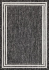 Coonamble Bordered Anthracite Outdoor Rug - Ornate Home