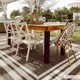 Coonamble Bordered Anthracite Outdoor Rug - Ornate Home