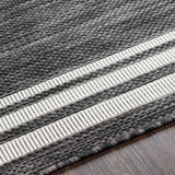 Coonamble Bordered Anthracite Outdoor Rug - Ornate Home
