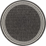Coonamble Bordered Anthracite Outdoor Rug - Ornate Home