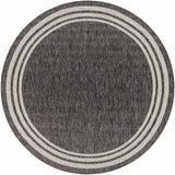 Coonamble Bordered Anthracite Outdoor Rug - Ornate Home