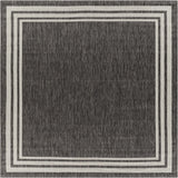 Coonamble Bordered Anthracite Outdoor Rug - Ornate Home