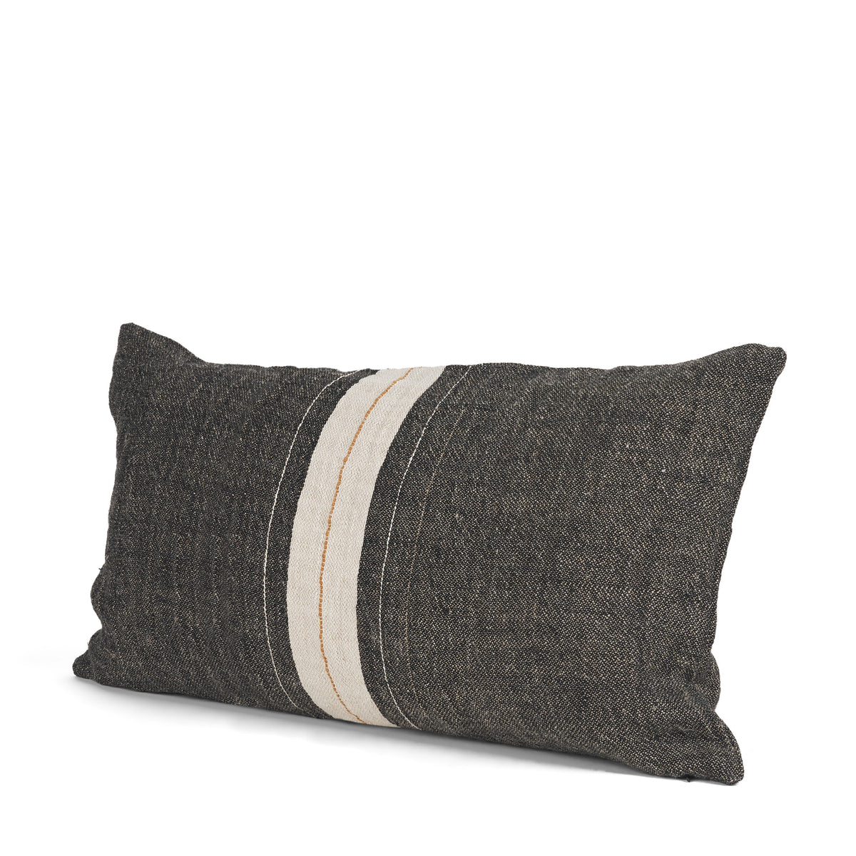 Cooper Black/Cream 14x26 Lumbar Decorative Pillow Cover - Ornate Home
