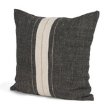 Cooper Black/Cream 20x20 Square Decorative Pillow Cover - Ornate Home