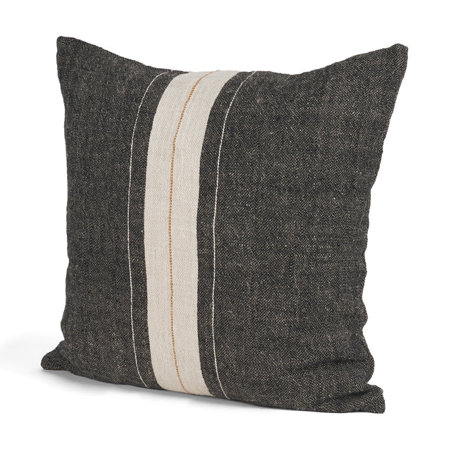 Cooper Black/Cream 20x20 Square Decorative Pillow Cover - Ornate Home