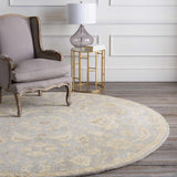 Copen Beige Floral Wool Rug - Ornate Home