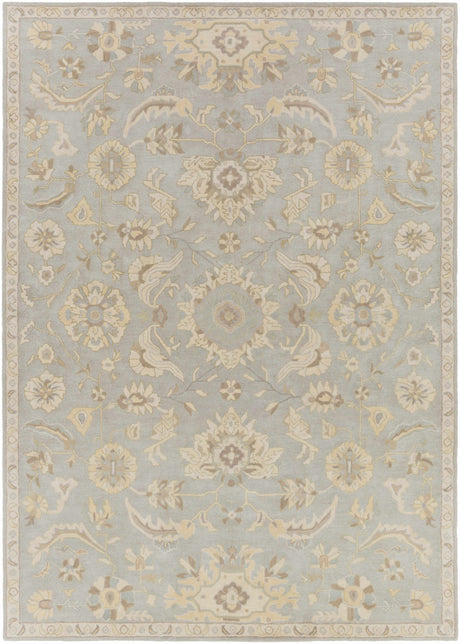 Copen Beige Floral Wool Rug - Ornate Home