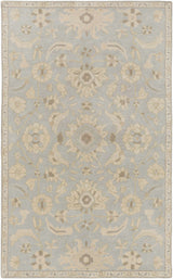Copen Beige Floral Wool Rug - Ornate Home