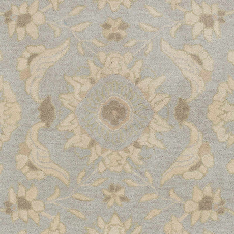 Copen Beige Floral Wool Rug - Ornate Home