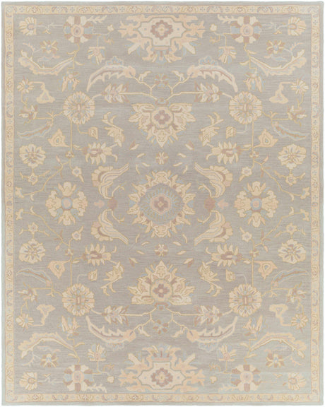 Copen Beige Floral Wool Rug - Ornate Home