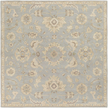 Copen Beige Floral Wool Rug - Ornate Home
