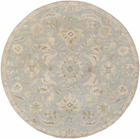Copen Beige Floral Wool Rug - Ornate Home