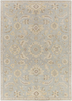 Copen Beige Floral Wool Rug - Ornate Home