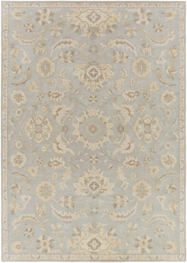 Copen Beige Floral Wool Rug - Ornate Home
