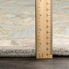 Copen Beige Floral Wool Rug - Ornate Home