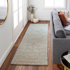 Copen Beige Floral Wool Rug - Ornate Home