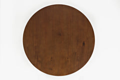 Copenhagen Brown/Gray Round Dining Table w/ 4 Denmark Chairs - Ornate Home