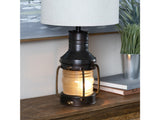 Copper Lantern Bronze/Transparent Table Lamp - Ornate Home