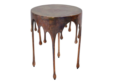 Copperworks Antique Copper Accent Table - Ornate Home