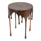 Copperworks Antique Copper Accent Table - Ornate Home