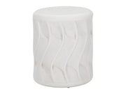 Coquille White Outdoor Accent Table - Ornate Home