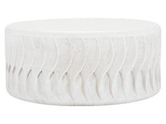 Coquille White Outdoor Cocktail Table - Ornate Home