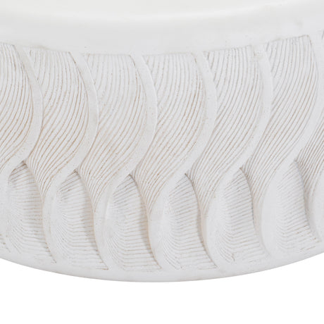 Coquille White Outdoor Cocktail Table - Ornate Home