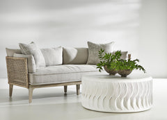 Coquille White Outdoor Cocktail Table - Ornate Home