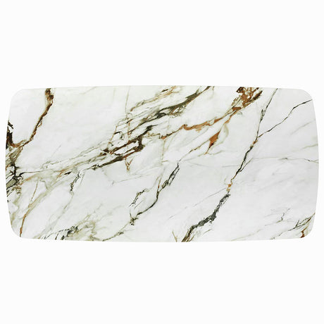 Cora Ceramic Top & Golden Champange Dining Table - Ornate Home