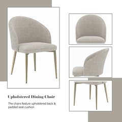 Cora Champange Side Chair (Set of 2) - Ornate Home