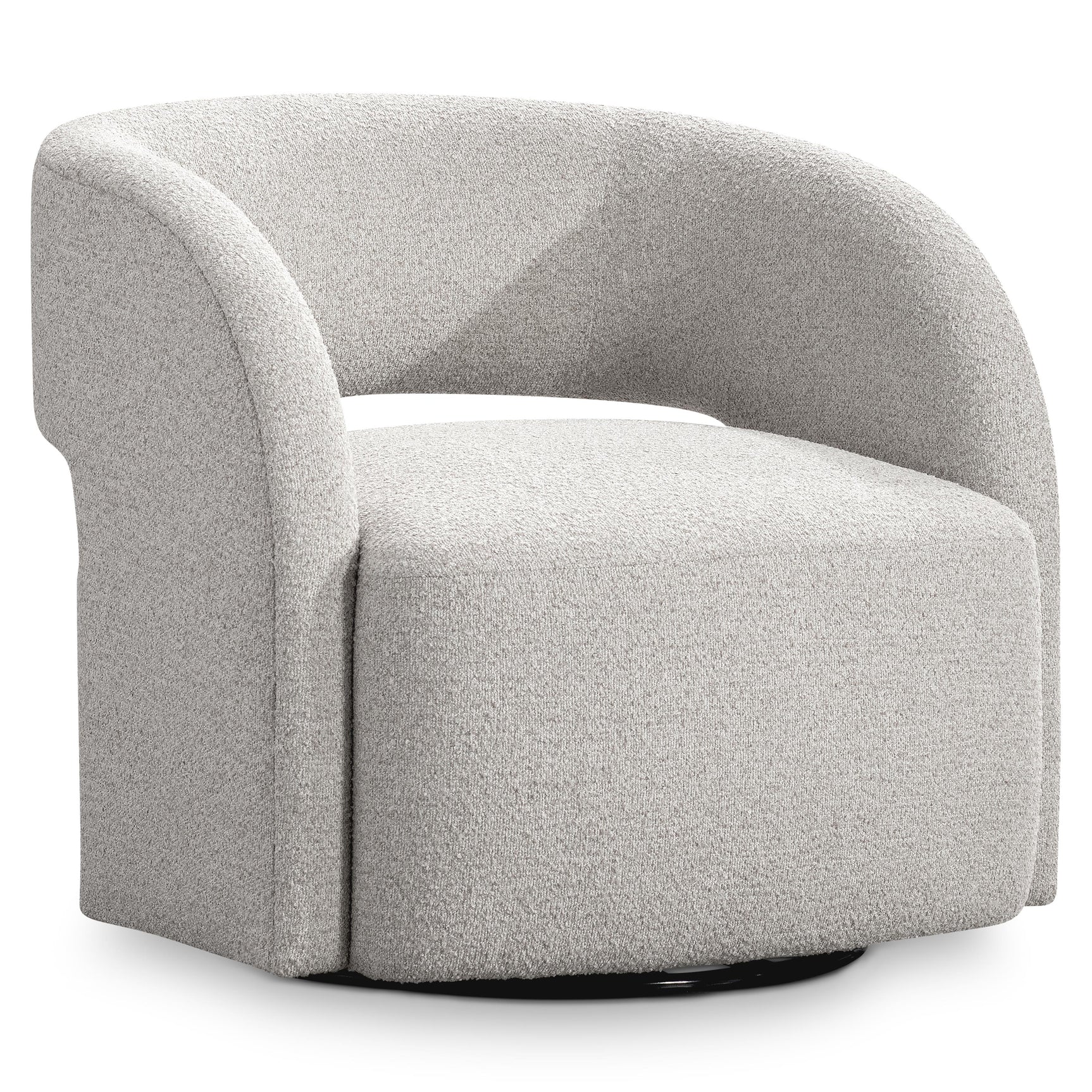 Cora Gray Outdoor Swivel Chair
