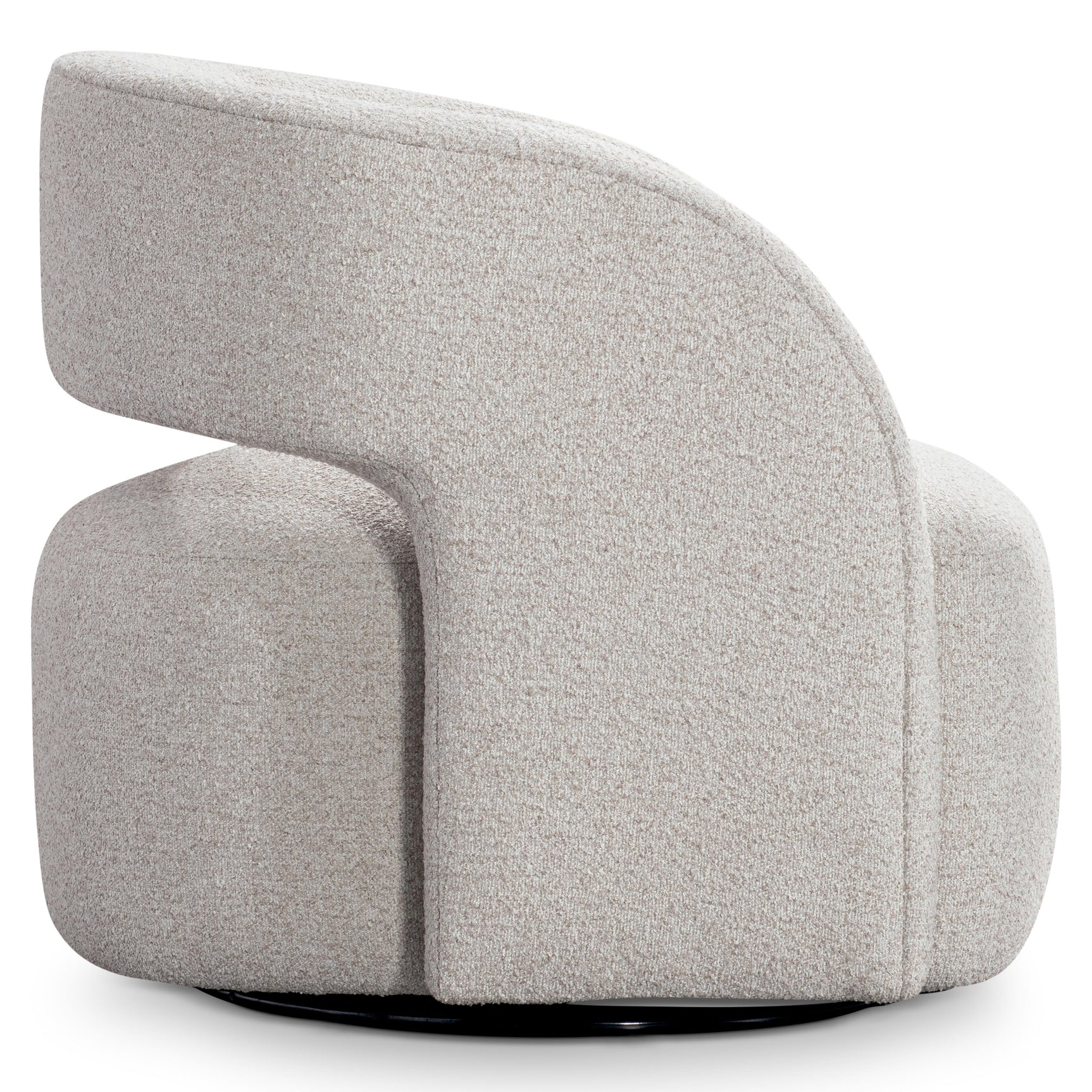 Cora Gray Outdoor Swivel Chair
