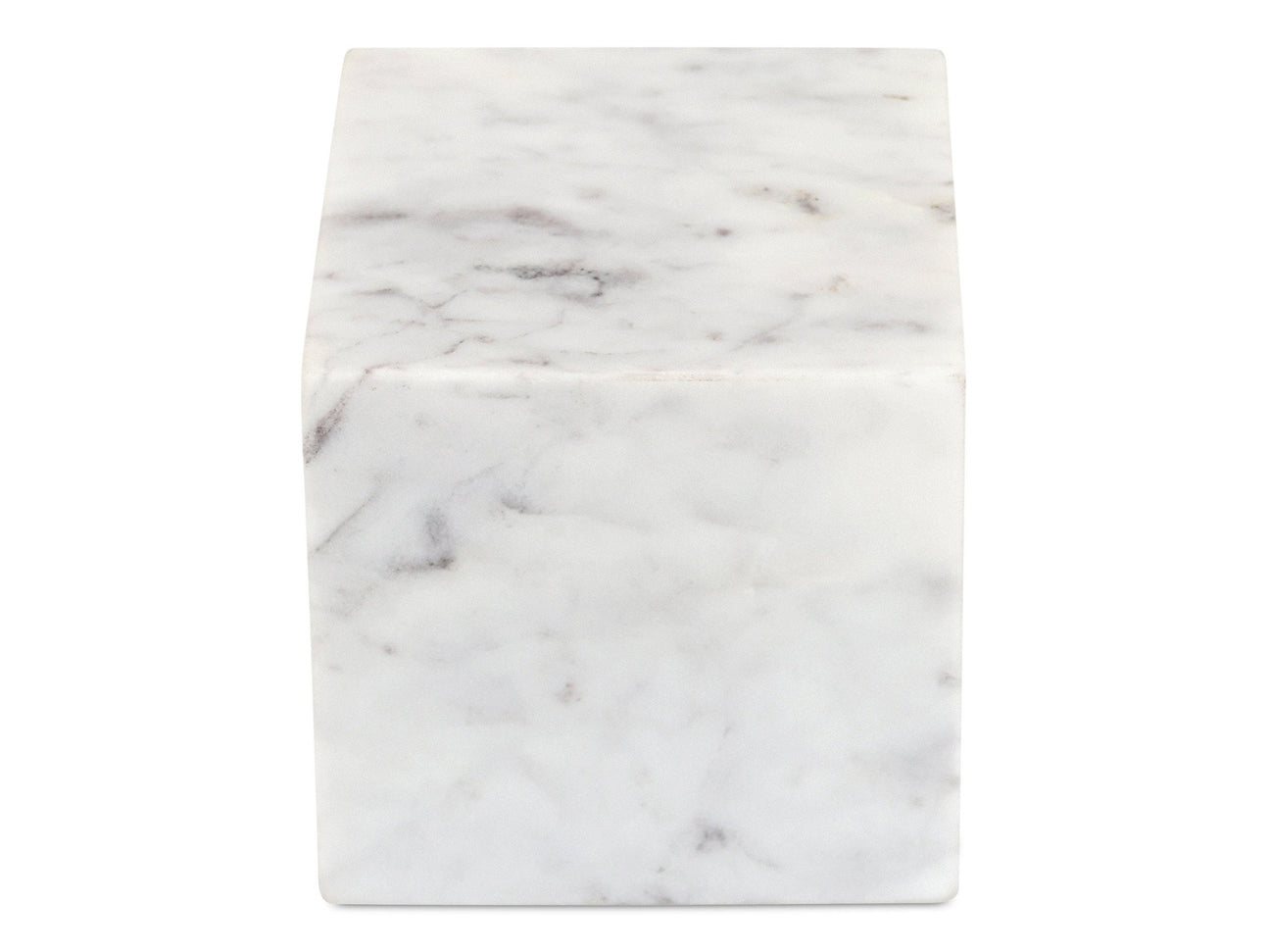 Cora Purple White Marble Cube Tabletop - Ornate Home