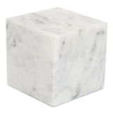 Cora Purple White Marble Cube Tabletop - Ornate Home