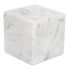 Cora Purple White Marble Cube Tabletop - Ornate Home