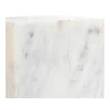 Cora Purple White Marble Cube Tabletop - Ornate Home
