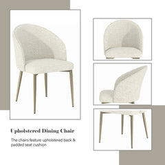 Cora White Side Chair (Set of 2) - Ornate Home