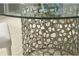 Coral Antique Nickel/Tempered Glass Dining Table 60 - Ornate Home