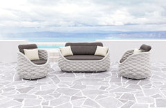Coral Gray Reef Accent Chair - Ornate Home