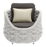 Coral Gray Reef Accent Chair - Ornate Home