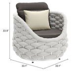 Coral Gray Reef Accent Chair - Ornate Home