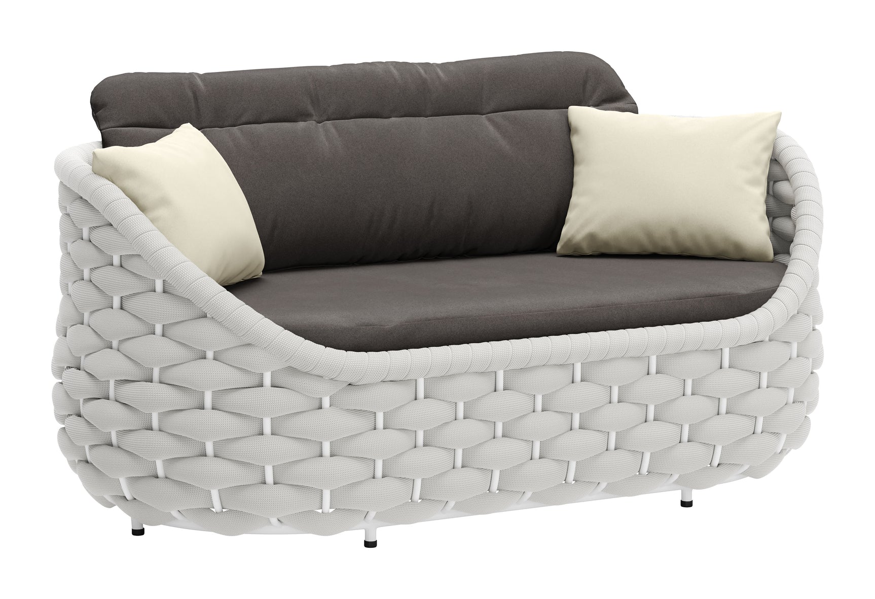 Coral Gray Reef Loveseat - Ornate Home