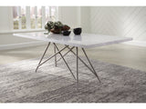 Coral Marble Rectangular Dining Table - Ornate Home