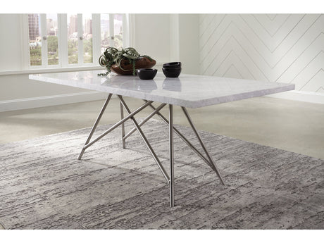 Coral Marble Rectangular Dining Table - Ornate Home