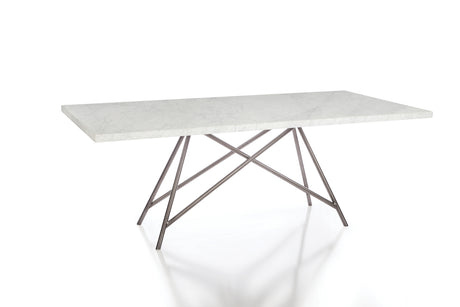 Coral Marble Rectangular Dining Table - Ornate Home